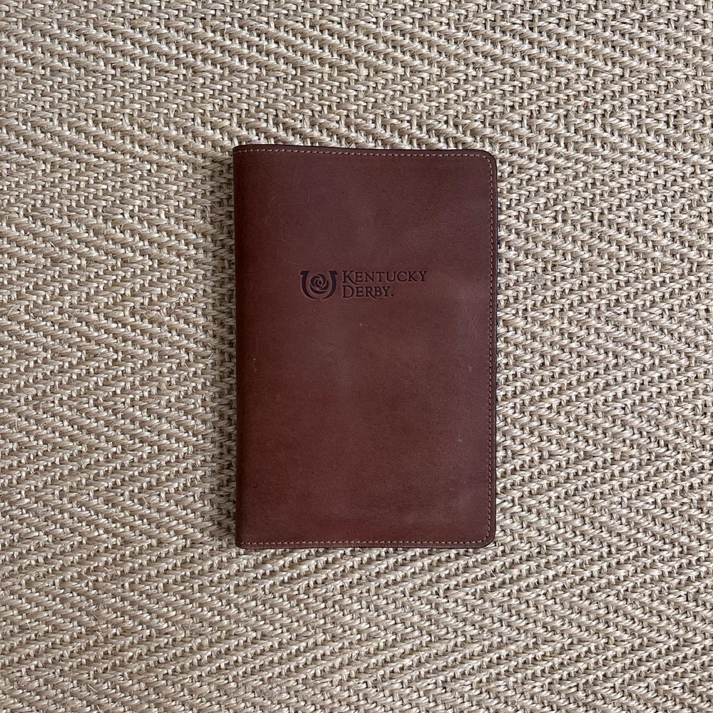 Clayton & Crume Kentucky Derby Brown Leather Notebook